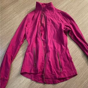 Maroon zip up jacket